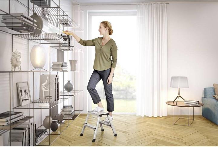 Actual product image Hailo D60 StandardLine, aluminium stepladder, 2x2 steps (Stile, 49 cm)