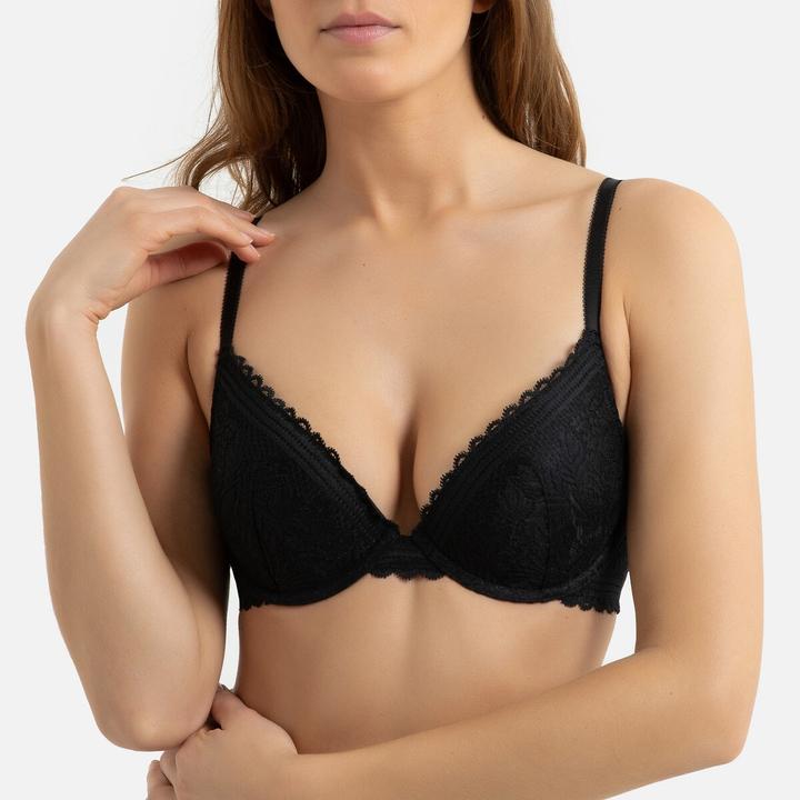 Produktbild La Redoute Collections Push-up-BH aus Recycling-Spitze (80 C)