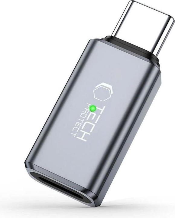 Actual product image Tech-Protect UltraBoost USB-C to Lightning adapter - Gray (USB Type C, Lightning)
