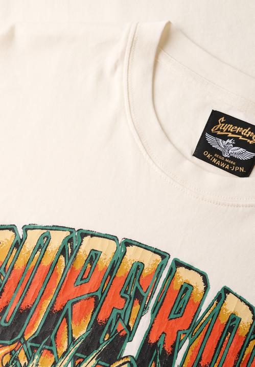 Produktbild Superdry Lockeres T-Shirt mit Biker-Rock-Grafik (M)