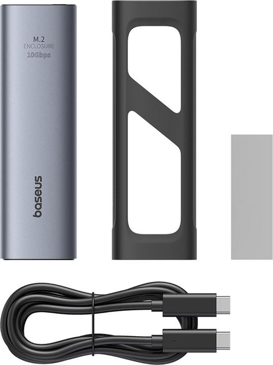 Actual product image Baseus FlyJoy Series SSD Enclosure (M.2 NVMe) Space Grey (M.2 2230)
