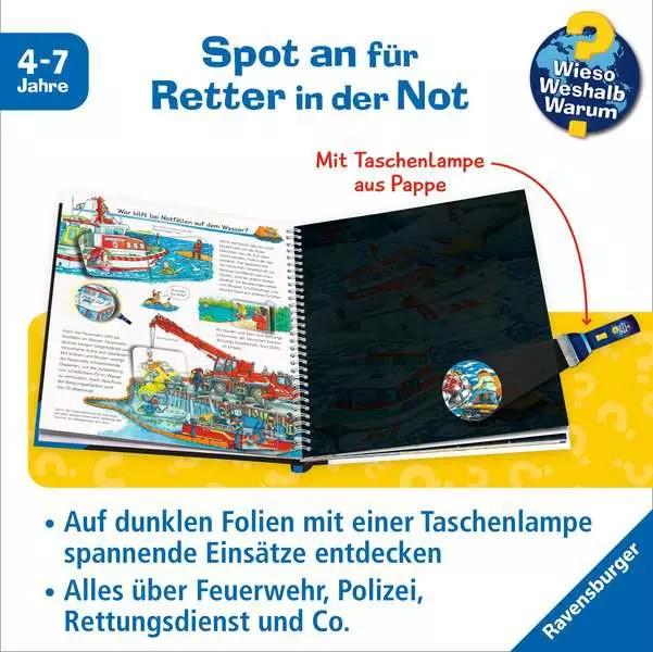 Produktbild Ravensburger Wieso? Weshalb? Warum? Leuchte und entdecke: Einsatzkräfte (Taschenlampen-Buch mit Folien und Klap (Deutsch, Sebastian Coenen, Carola von Kessel, 2025)
