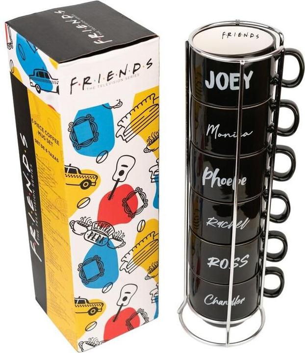 Produktbild Friends - Set Keramikbecher mit Ständer 150 ml 6-tlg. (150 ml, 6 x)