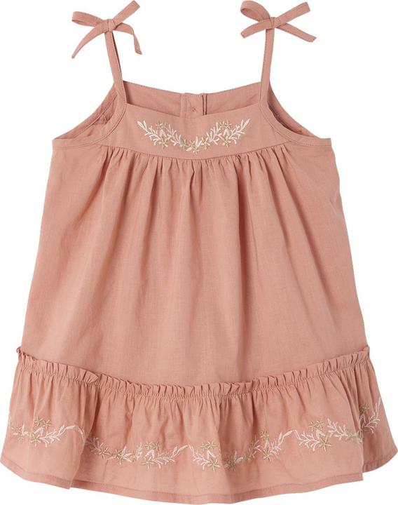 Actual product image Vertbaudet Baby Trägerkleid aus besticktem Voile (80)