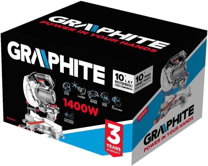 Produktbild Graphite 59G800 1400W 185mm horse saw