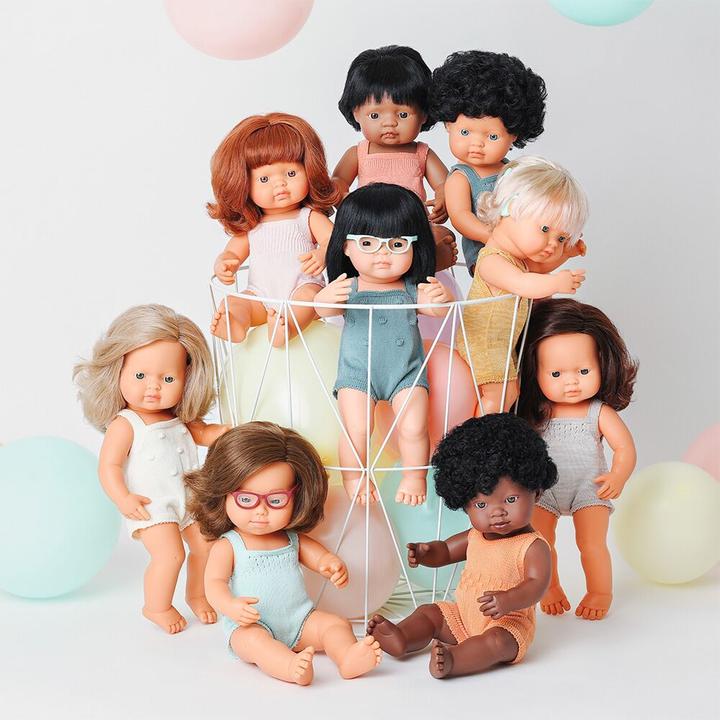 Image du produit Miniland Poupée Europ.Fille M/Impl.38cm Body Ocreg Colourful