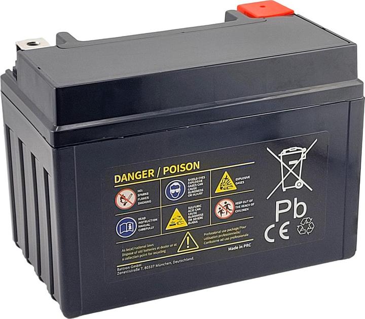 Produktbild Acconic Sportivo AGM YT12A-BS Motorradbatterie 9,5 Ah 12V (DIN 51013) (12 V, 9.50 Ah)