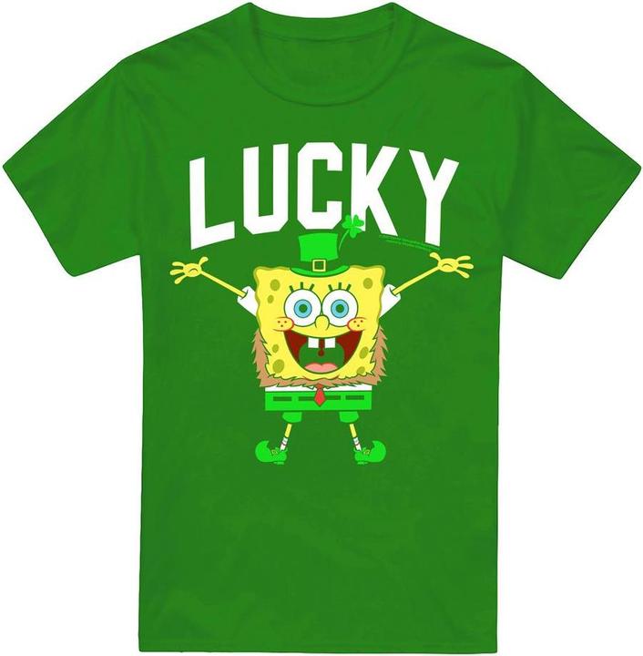 Produktbild Spongebob Squarepants Lucky Bob TShirt St PatricksTag (4XL)