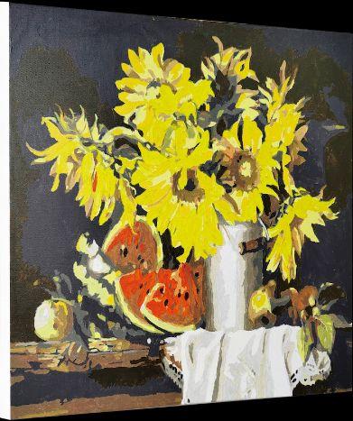 Produktbild Craft Buddy Malen nach Zahlen Bild-Set 40x50cm Sommer-Tisch