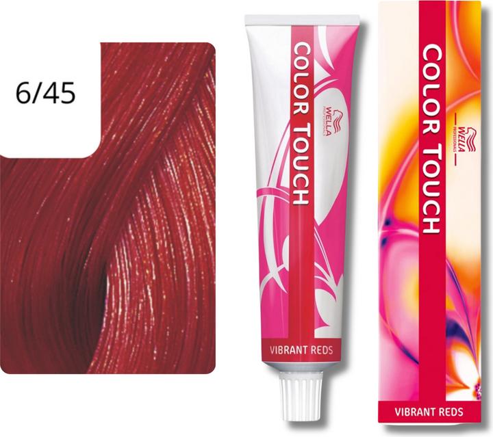 Produktbild Wella Colour Touch Vibrant Reds (6/45 dunkelblond rot-mahagoni)