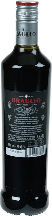 Immagine prodotto Braulio Amaro Alpino di Bormio (21 %, Italia, 1 x 70 cl, Bitter)