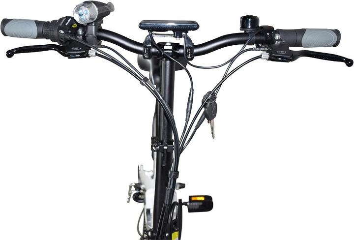 Produktbild Jet-Line Klappfahrrad E Bike weiss Klapp Fahrrad (62 cm)