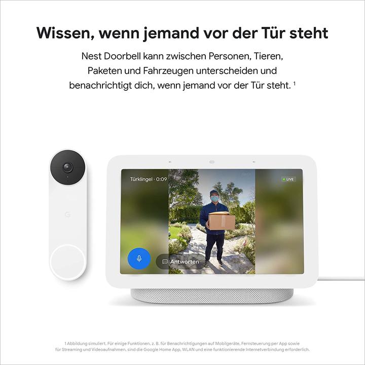 Actual product image Google Nest Doorbell (Bluetooth Low Energy, Wireless)