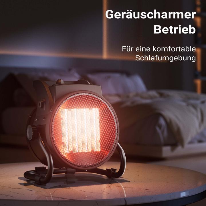 Image du produit Wiltec Keramik Heizstrahler 2kW Heizlüfter Heizgerät Schnellheizer Elektrisch (2000 W)