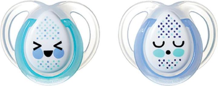 Tommee Tippee silicone soother NIGHT STYLE, 0-6 months, 2 pcs, 43336103 (2 x, up to 6 M.)