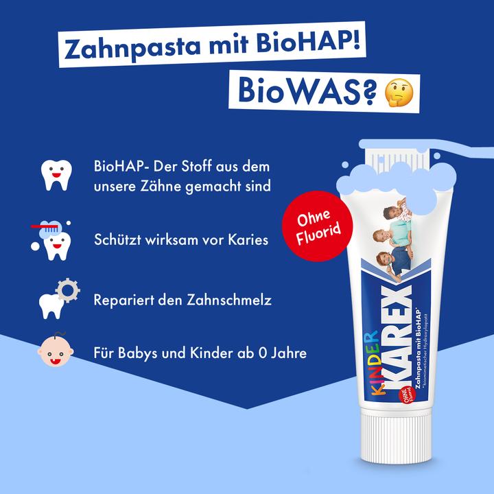 Image du produit Karex Dentifrice pour enfants sans fluor (50 ml)