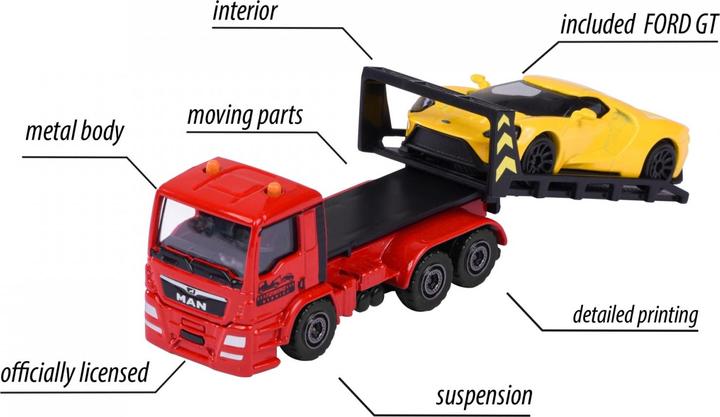 Produktbild Majorette MAN TGS Tow Truck w. Ford GT yellow