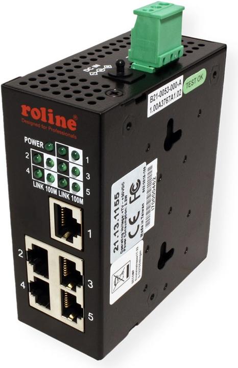 Immagine prodotto Roline Switch industriale 5x RJ-45, non gestito (5 Porti)