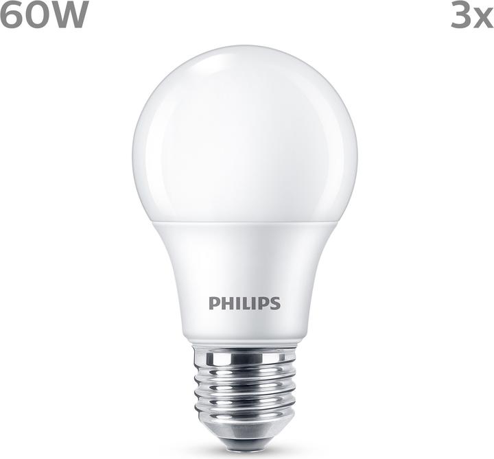 Produktbild Philips LED Lampe (E27, 8 W, 806 lm, 3 x, F)