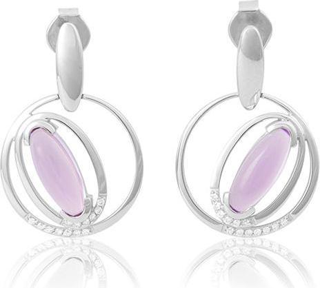 Breuning OHRSCHMUCK - LAVENDEL AMETHYST/Brill. 0,143 Ct. H/si (585, - Gold)