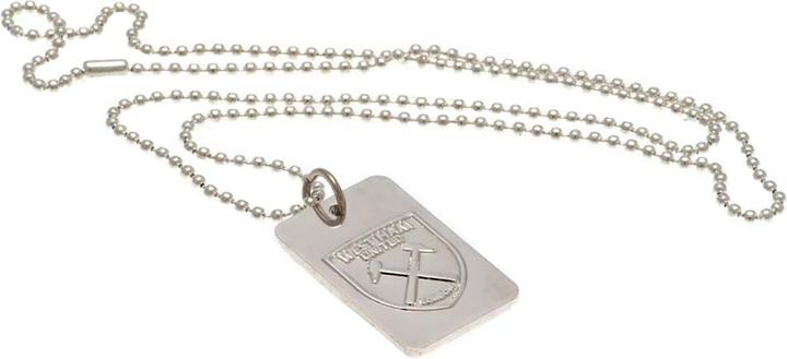 Immagine prodotto West Ham United FC Medaglietta e catena placcate in argento (100% metallo)