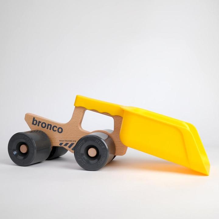 Image du produit Neue Freunde Bronco - Camion pelle en bois avec pelle amovible pour enfants