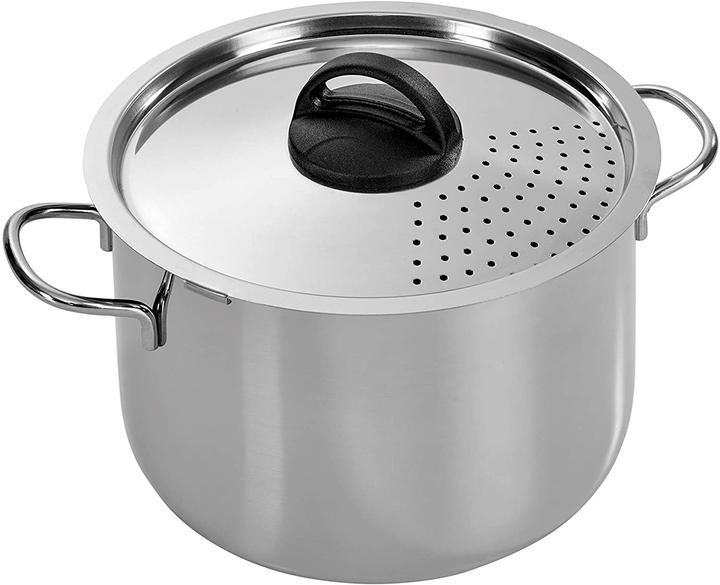 Barazzoni Spaghettitopf zum einfachen Abgiessen (22 cm, Kochtopf, Edelstahl)