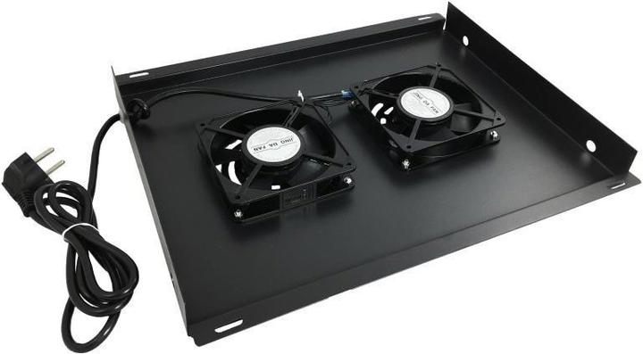 Immagine prodotto Alantec Pannello di ventilazione sul tetto, 2 ventole, per armadi 600x600, nero -