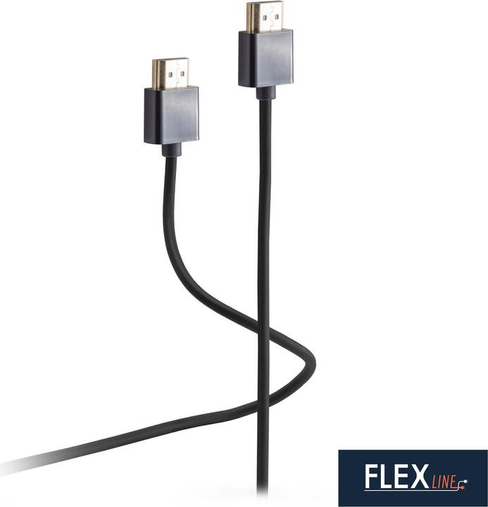 Produktbild Shiverpeaks HDMI Kabel, A Stecker-A-Stecker, 2,0 m hochflexibel, vergoldete Kontakte, Auflösung: bis 4K (2 m, HDMI)