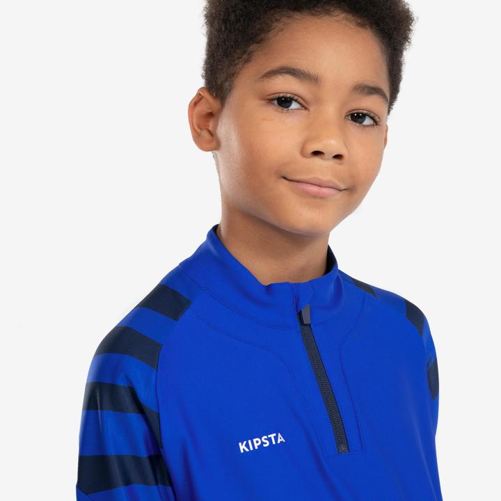 Image du produit Kipsta Sweatshirt Football 1/2 Zip Enfant - VIRALTO Kids bleu/bleu marine (14, 15, 16)