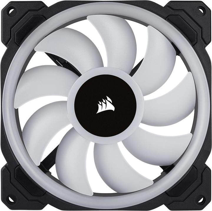 Actual product image Corsair Fan LL140 RGB 120mm Dual Light Loop RGB LED PWM Fan 2 pack with Lighting Node Pro (140 mm)