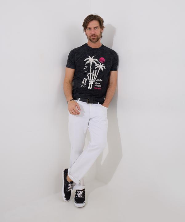 Actual product image Joe Browns Palm Tree Skeleton Graphic Short Sleeve T-Shirt (S)