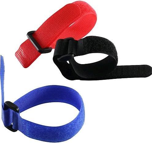 Actual product image EGB Velcro strips with buckle9pc set 25cm (Velcro cable ties, 250 mm, 9 pcs.)