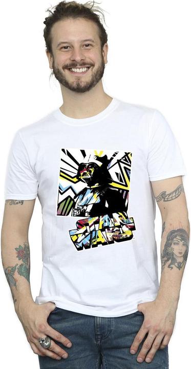 Immagine prodotto Star Wars Vader Water Colour Pop Art Maglietta Uomo (4XL)