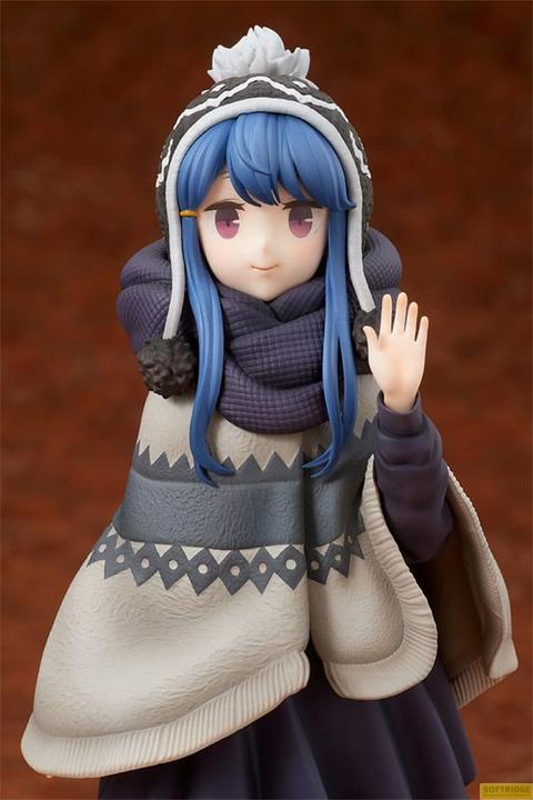 Actual product image Hobby Stock Laid-Back Camp Statue 1/7 Rin Shima Lake Shibire Camping Ver. 22 cm