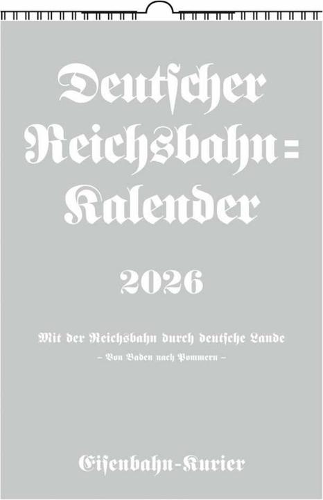 Produktbild DeutscherReichsbahnKalender2026 (Deutsch)