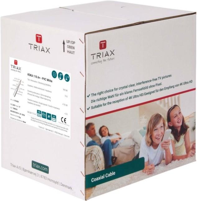 Image du produit Triax Câble coaxial KOKA 110 A+ 250m Pullbox 110dB (110 dB, Câble d'antenne)
