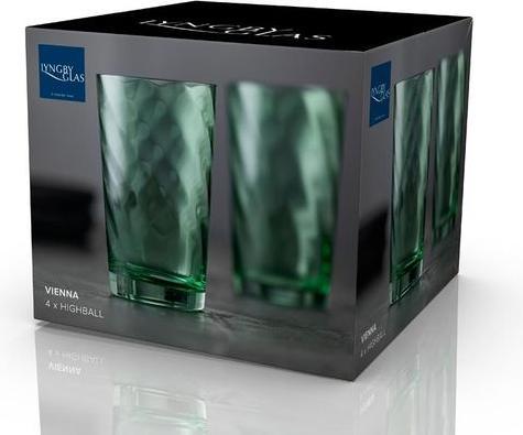 Actual product image Lyngby 40 cl - Glass - Grøn (4.50 dl, 4 x, Long drink glasses)