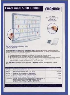 Actual product image Franken Document Holder X-tra!Line magnetic (A5, 5 x)