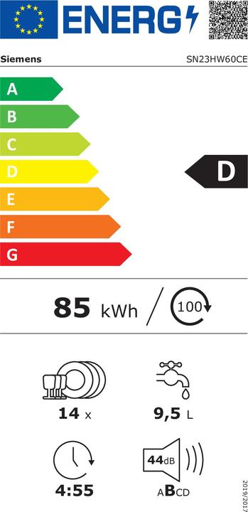 Energy Label Siemens SN23HW60CE