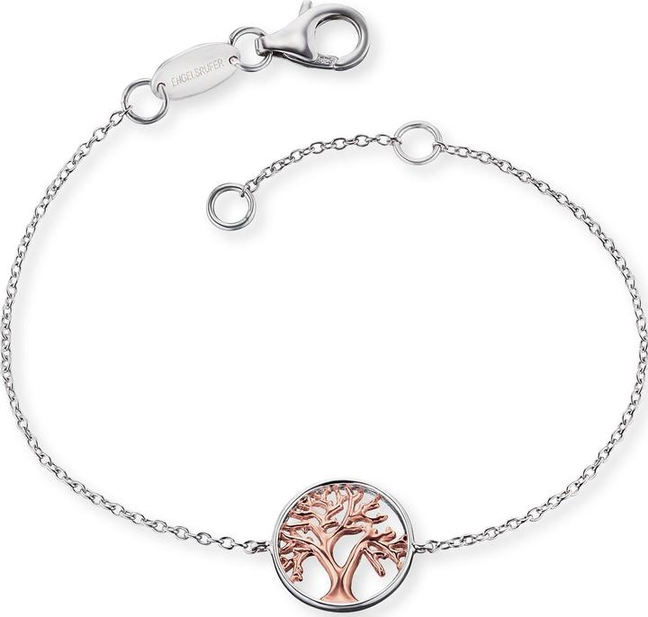 Engelsrufer Armband Lebensbaum (18 cm, 925er Silber platiniert)