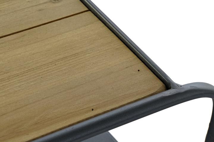 Actual product image DKD Home Decor Console Black Metal Fir Light brown (120 x 38 x 78 cm)