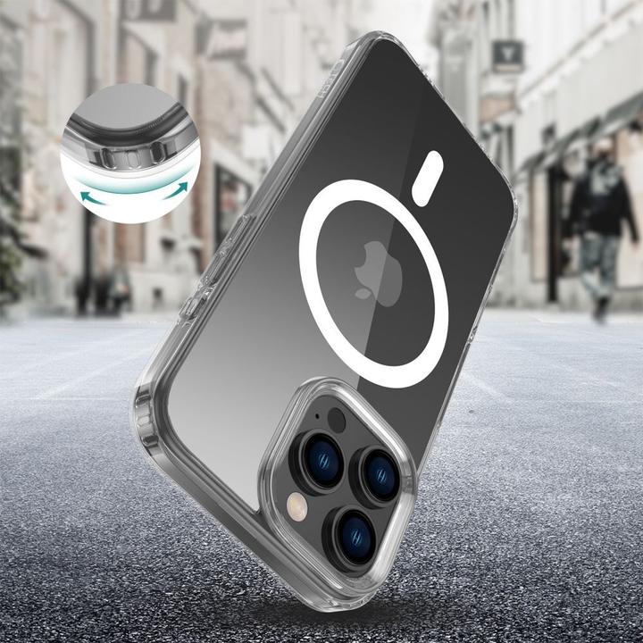 Actual product image Tech-Protect FlexAir Hybrid MagSafe Case for iPhone 16 Pro Max - Clear (Apple iPhone 16 Pro Max)