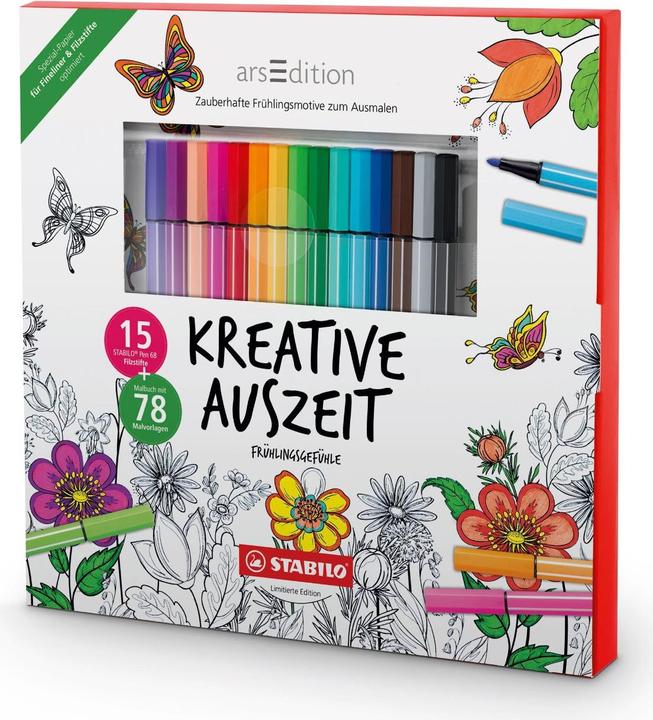 STABILO Temps mort créatif Livre de coloriage pour adultes (Multicolore)
