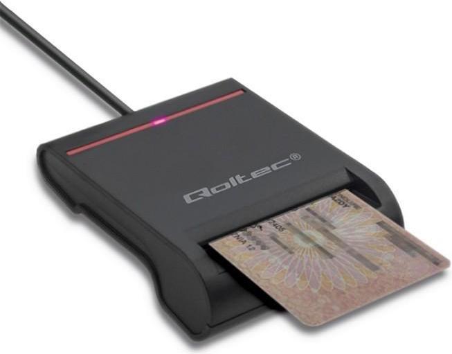 Immagine prodotto Qoltec Skeneris Scanner per carte d'identità con chip intelligente USB 2.0 Plug&Play (USB 2.0)