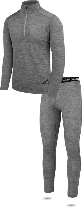Immagine prodotto Normani Camicia e pantaloni uomo Merino a maniche lunghe Canberra/Sydney - 8827 (XL)