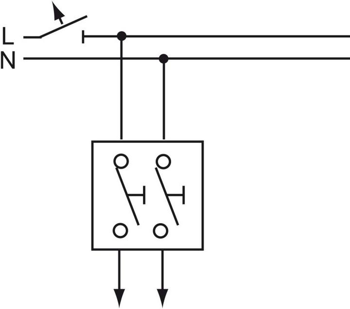 Actual product image Busch-Jaeger Doppeltaster-Einsatz