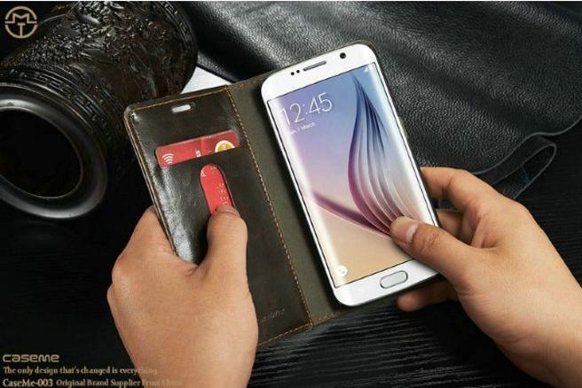 Produktbild Caseme Klassische Leder Hülle (Samsung Galaxy S6 Edge)
