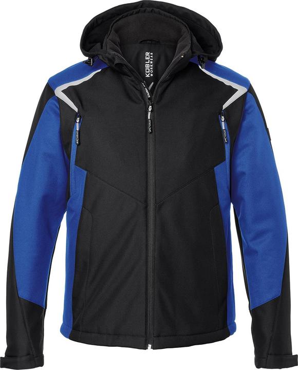 Produktbild Kübler Jacke Winter Softshell BODYFORCE schwarz/kbl.blau Form 1325 Grösse 4XL (4XL)
