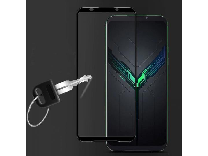Actual product image Screenguard Xiaomi Black Shark 2 Pro Full Screen Protective Glass Film 2.5D 9H (1 Piece, Xiaomi Black Shark 2 Pro)